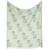 Petite Giraffe Baby Blanket Set, Mint - Blankets - 2