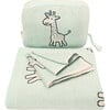 Petite Giraffe Baby Blanket Set, Mint - Blankets - 3