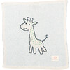 Petite Giraffe Baby Blanket Set, Sky Blue - Blankets - 3