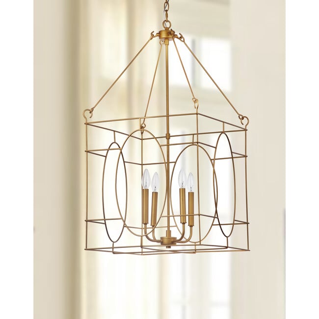 Margot 4-Light Adjustable Pendant, Gold - Lighting - 3