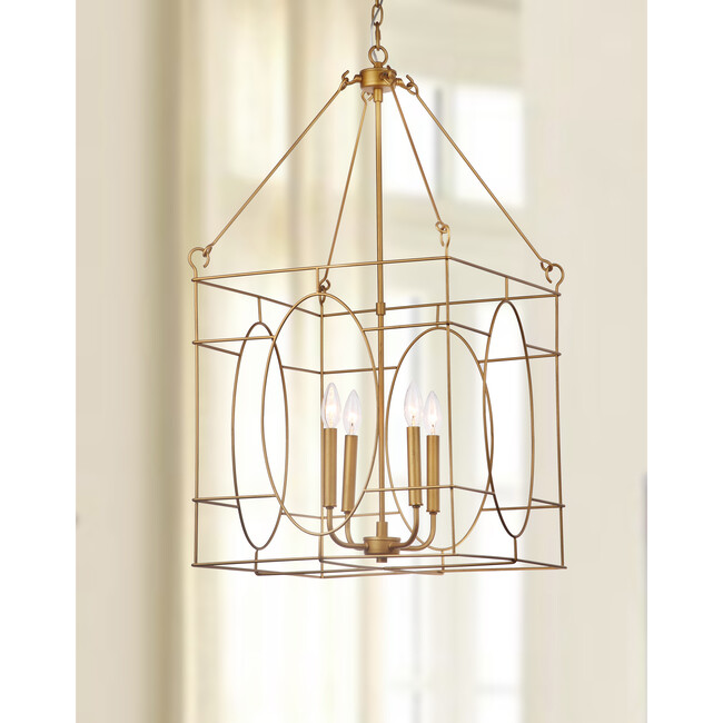 Margot 4-Light Adjustable Pendant, Gold - Lighting - 4