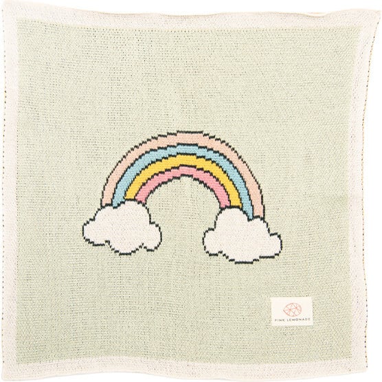 Rainbow Baby Blanket Set, Mint - Blankets - 6