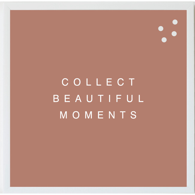 Collect Beautiful Moments Wall Art, White Frame