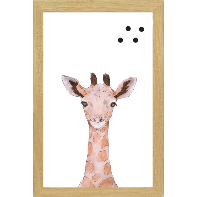 Baby Animal Portrait Magnet Board, Giraffe