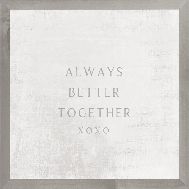 Always Better Together Wall Art, Farmhouse Frame