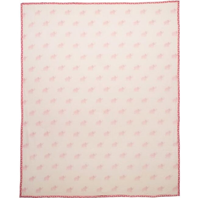 Pink Elephant Organic Blanket