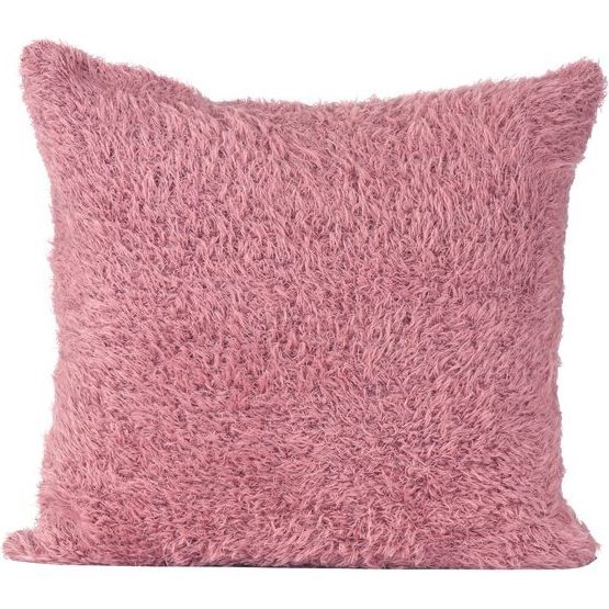 Alpaca Fur Pillow, Rose