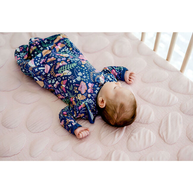 Dream Cotton Crib Mattress, Blush - Mattress Pads - 2