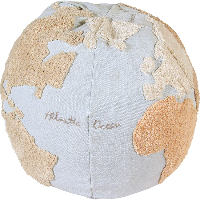 World Map Pouffe