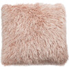 Shag Modish Metallic Pillow, Blush - 20" x 20" - Pillows - 1 - thumbnail