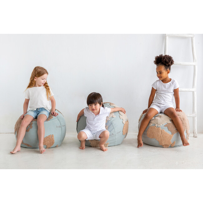 World Map Pouffe - Decorative Pillows - 3