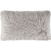 Shag Modish Metallic Pillow, Silver - 14" x 24" - Pillows - 1 - thumbnail