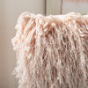 Shag Modish Metallic Pillow, Blush - 20" x 20" - Pillows - 4