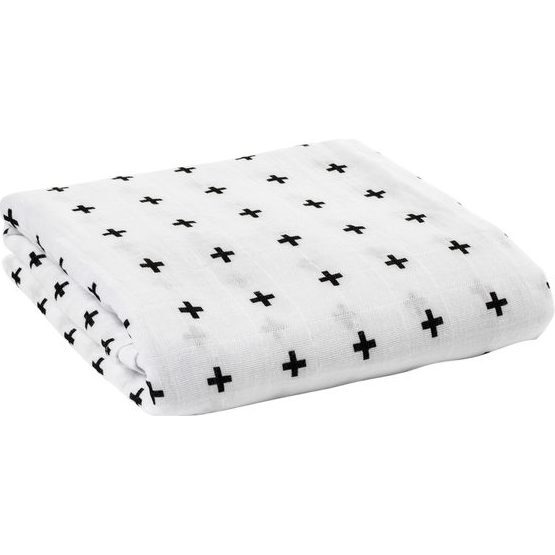 Swiss Cross Organic Cotton Muslin Swaddle - Swaddles - 1