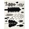 Black + White Forest Throw - Throws - 1 - thumbnail