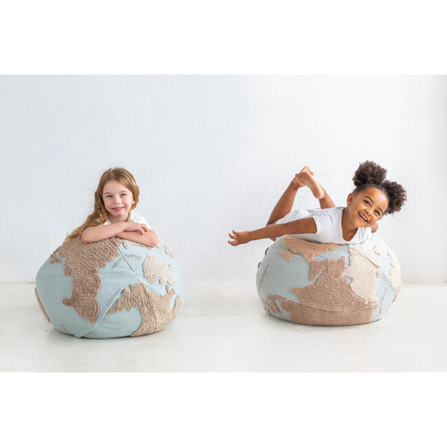 World Map Pouffe - Decorative Pillows - 4