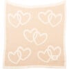 Twin Hearts Baby Blanket Set, Linen/Natural - Blankets - 6