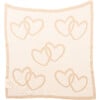 Twin Hearts Baby Blanket Set, Linen/Natural - Blankets - 7