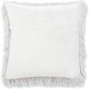 Shag Modish Metallic Pillow, Silver - 20" x 20" - Pillows - 3