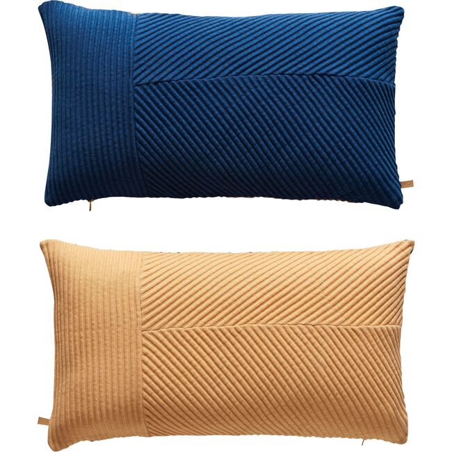 Ada Cushion, Dazzling Blue/Peach - Pillows - 1