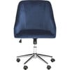 Adrienne Swivel Office Chair, Navy - Desk Chairs - 1 - thumbnail