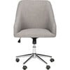 Adrienne Swivel Office Chair, Grey - Desk Chairs - 1 - thumbnail