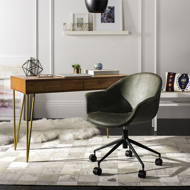 Ember Office Chair, Green - Desk Chairs - 2