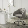 Amy Tufted Swivel Office Chair, Grey - Desk Chairs - 2