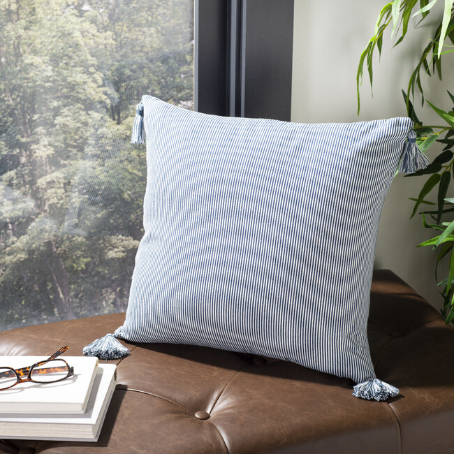 Sidney Pillow, Navy - Pillows - 5