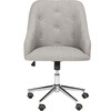 Evelynn Tufted Swivel Chair, Grey - Desk Chairs - 1 - thumbnail