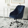 Evelynn Tufted Swivel Chair, Navy - Desk Chairs - 2