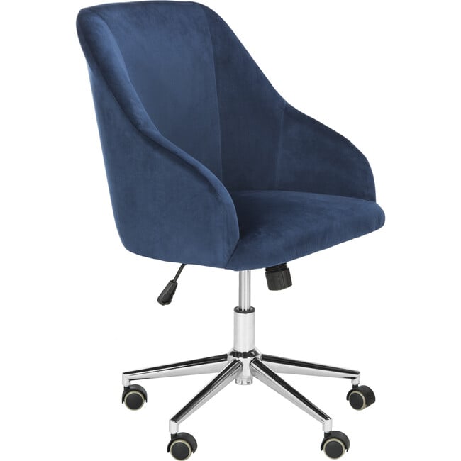 Adrienne Swivel Office Chair, Navy - Desk Chairs - 3