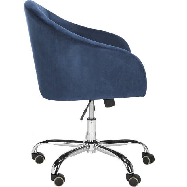 Amy Tufted Swivel Office Chair, Navy - Desk Chairs - 4