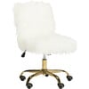 Whitney Swivel Office Chair, White - Desk Chairs - 3