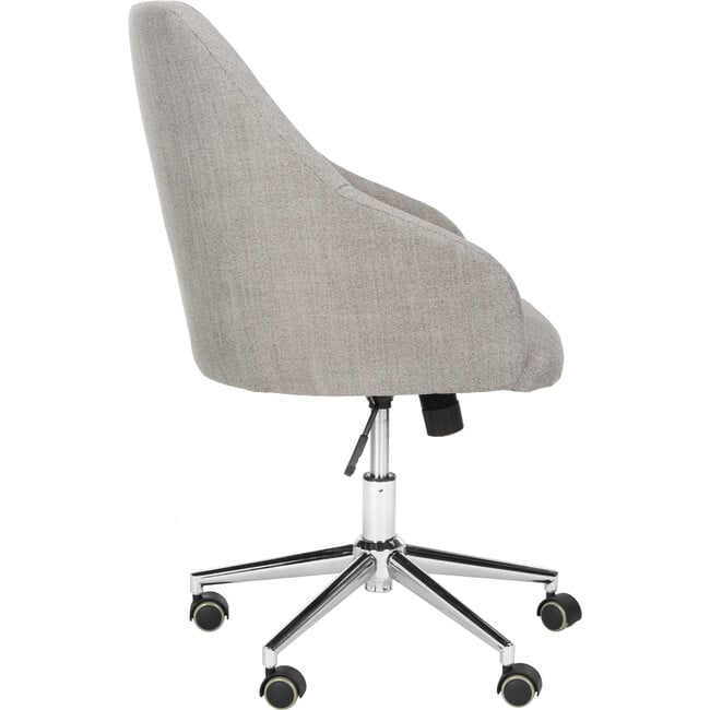 Adrienne Swivel Office Chair, Grey - Desk Chairs - 4