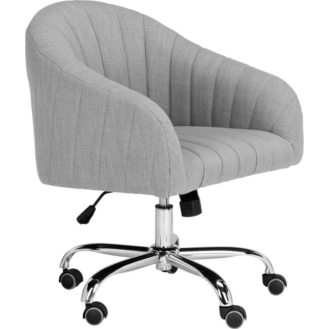 Themis Swivel Office Chair, Grey - Desk Chairs - 3