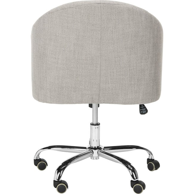 Amy Tufted Swivel Office Chair, Grey - Desk Chairs - 5