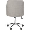 Adrienne Swivel Office Chair, Grey - Desk Chairs - 5