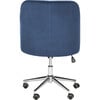 Evelynn Tufted Swivel Chair, Navy - Desk Chairs - 5