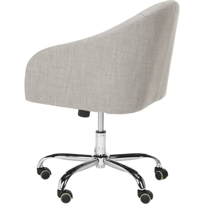 Amy Tufted Swivel Office Chair, Grey - Desk Chairs - 6