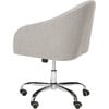 Amy Tufted Swivel Office Chair, Grey - Desk Chairs - 6