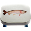 Handpainted Wooden Stool, Tucker the Trout - Kids Seating - 2 - thumbnail
