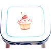 Handpainted Wooden Stool, Cupcake on Flow - Kids Seating - 2