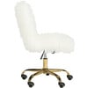 Whitney Swivel Office Chair, White - Desk Chairs - 4