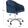 Amy Tufted Swivel Office Chair, Navy - Desk Chairs - 7