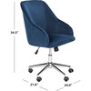 Adrienne Swivel Office Chair, Navy - Desk Chairs - 7