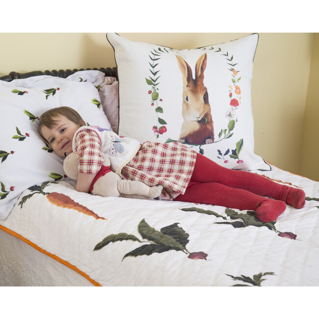Audrey the Bunny Pillow, Euro - Pillows - 3