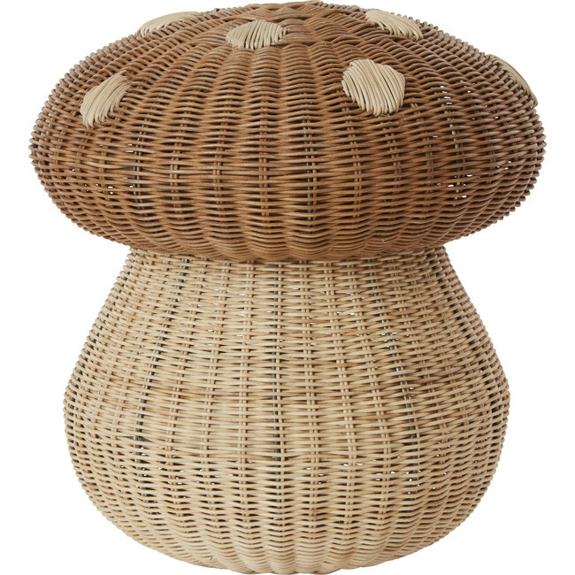 Rattan Mushroom Storage Basket, Natural
