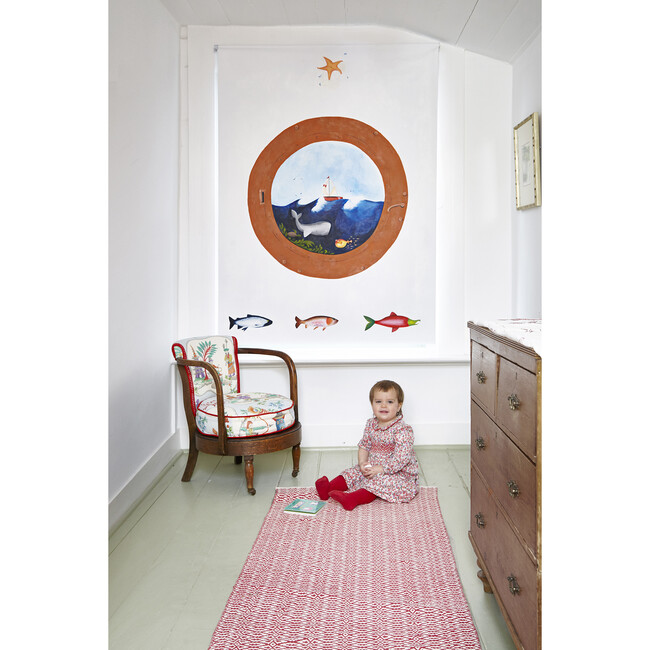 Porthole to the Sea Blackout Blind - Accents - 3
