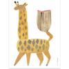 Noah Giraffe Art Poster, Yellow - Art - 1 - thumbnail